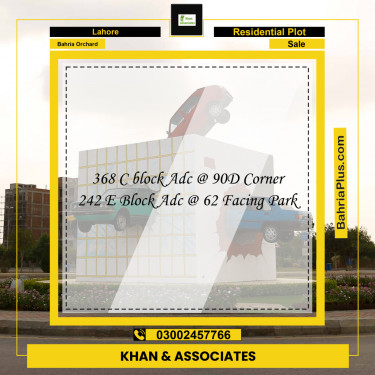 Residential Plot for Sale in Bahria Orchard, Lahore - (BP-240778)