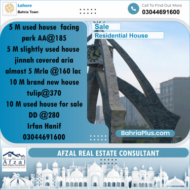 Residential House for Sale in Bahria Town, Lahore - (BP-240942)