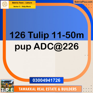 10 Marla Residential Plot for Sale in Sector C - Tulip Block -  Bahria Town, Lahore - (BP-240991)