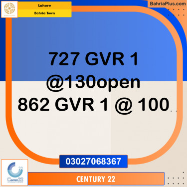 Residential Plot for Sale in Bahria Town, Lahore - (BP-241037)