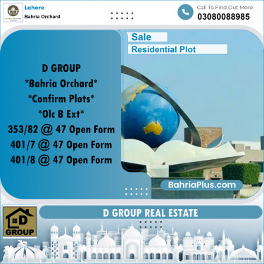 Residential Plot for Sale in Bahria Orchard, Lahore - (BP-241224)