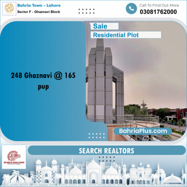 10 Marla Residential Plot for Sale in Sector F - Ghaznavi Block -  Bahria Town, Lahore - (BP-241443)