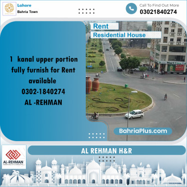 1 Kanal Residential House for Rent in Bahria Town, Lahore - (BP-241895)
