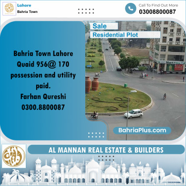 Residential Plot for Sale in Bahria Town, Lahore - (BP-241936)