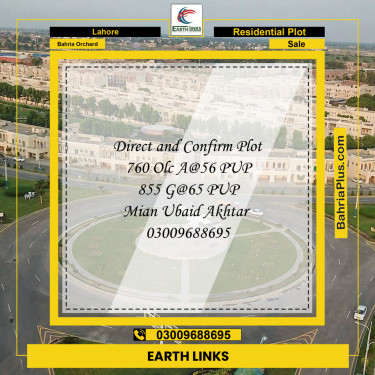 Residential Plot for Sale in Bahria Orchard, Lahore - (BP-241938)