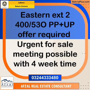 Residential Plot for Sale in Bahria Orchard, Lahore - (BP-242009)