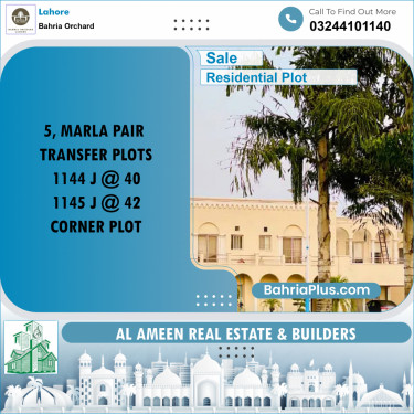 Residential Plot for Sale in Bahria Orchard, Lahore - (BP-242011)