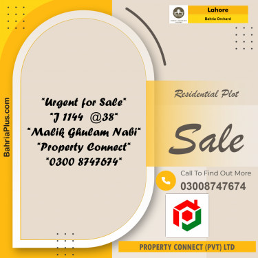 Residential Plot for Sale in Bahria Orchard, Lahore - (BP-242031)