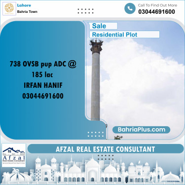 Residential Plot for Sale in Bahria Town, Lahore - (BP-242185)