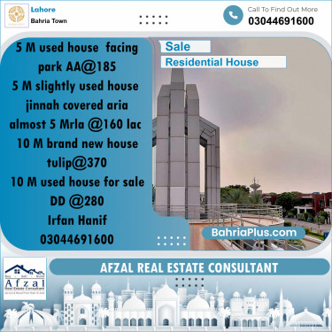 Residential House for Sale in Bahria Town, Lahore - (BP-242188)
