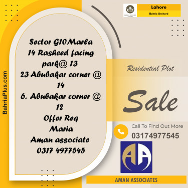 Residential Plot for Sale in Bahria Orchard, Lahore - (BP-242199)