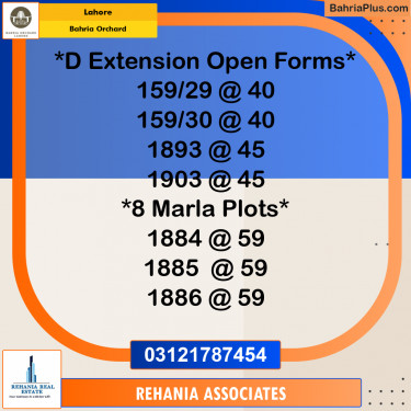 Residential Plot for Sale in Bahria Orchard, Lahore - (BP-242256)