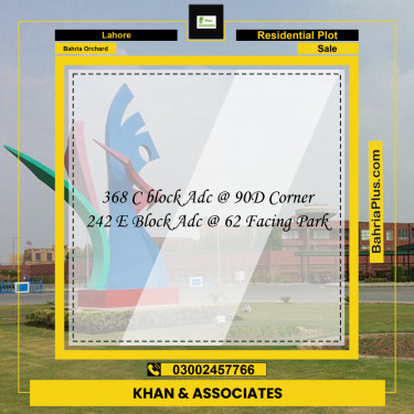 Residential Plot for Sale in Bahria Orchard, Lahore - (BP-242479)