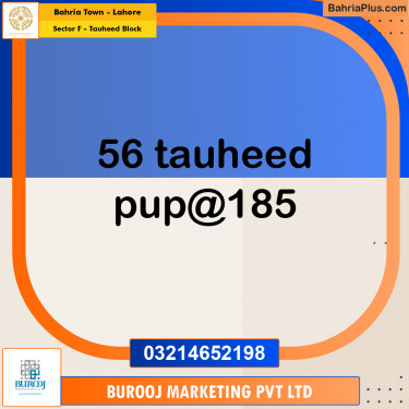 1 Kanal Residential Plot for Sale in Sector F - Tauheed Block -  Bahria Town, Lahore - (BP-242539)