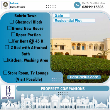Residential Plot for Sale in Bahria Orchard, Lahore - (BP-242556)