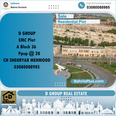 Residential Plot for Sale in Bahria Orchard, Lahore - (BP-242623)