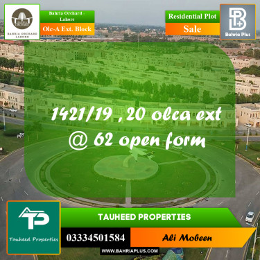 5 Marla Residential Plot for Sale in OLC-A Ext. Block -  Bahria Orchard, Lahore - (BP-242709)