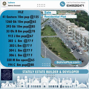 Residential Plot for Sale in Bahria Orchard, Lahore - (BP-242724)
