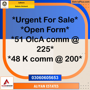 Residential Plot for Sale in Bahria Orchard, Lahore - (BP-242733)