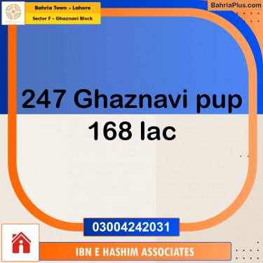 10 Marla Residential Plot for Sale in Sector F - Ghaznavi Block -  Bahria Town, Lahore - (BP-242735)