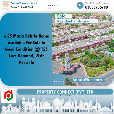 6 Marla Residential House for Sale in Sector E - Quaid Block -  Bahria Town, Lahore - (BP-242787)