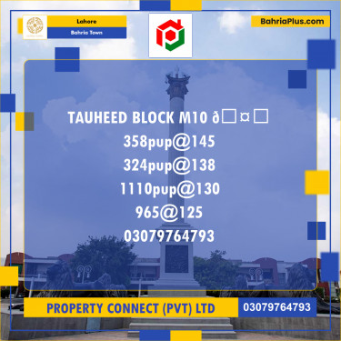 Residential Plot for Sale in Bahria Town, Lahore - (BP-242877)
