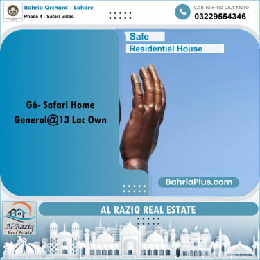 5 Marla Residential House for Sale in Phase 4 - Safari Villas -  Bahria Orchard, Lahore - (BP-243107)