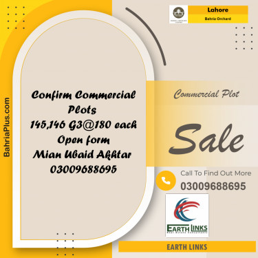 Commercial Plot for Sale in Bahria Orchard, Lahore - (BP-243157)