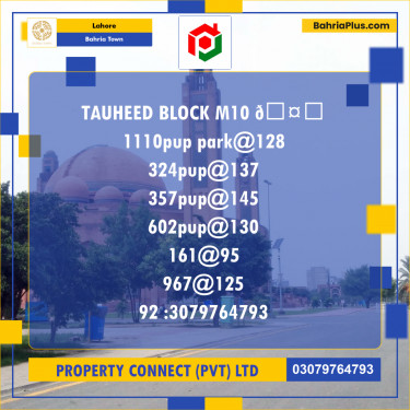 Residential Plot for Sale in Bahria Town, Lahore - (BP-243203)