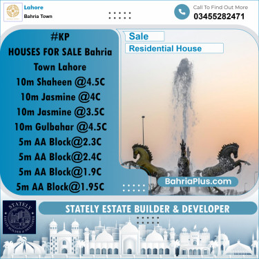 Residential House for Sale in Bahria Town, Lahore - (BP-243280)