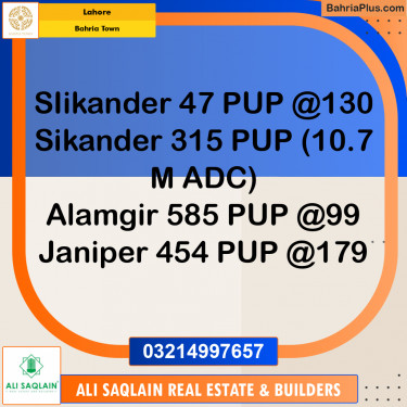 Residential Plot for Sale in Bahria Town, Lahore - (BP-243490)