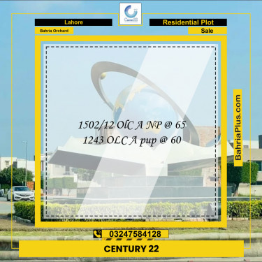 5 Marla Residential Plot for Sale in Bahria Orchard, Lahore - (BP-243511)