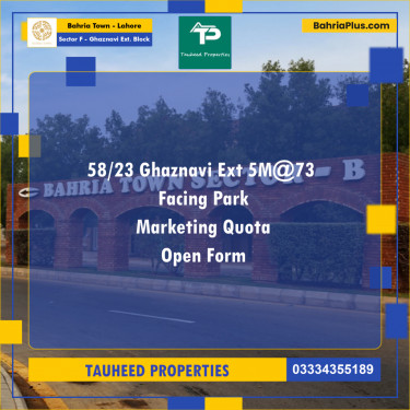 5 Marla Residential Plot for Sale in Sector F - Ghaznavi Ext. Block -  Bahria Town, Lahore - (BP-243689)