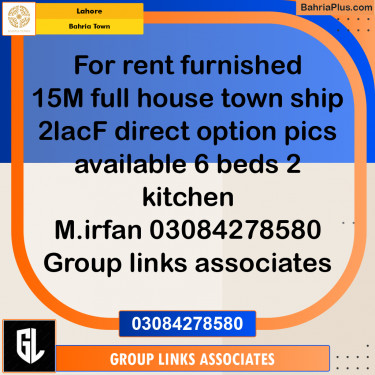 Residential House for Rent in Bahria Town, Lahore - (BP-243771)