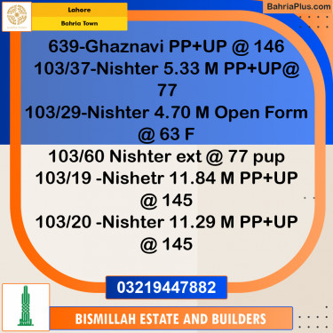 Residential Plot for Sale in Bahria Town, Lahore - (BP-243788)