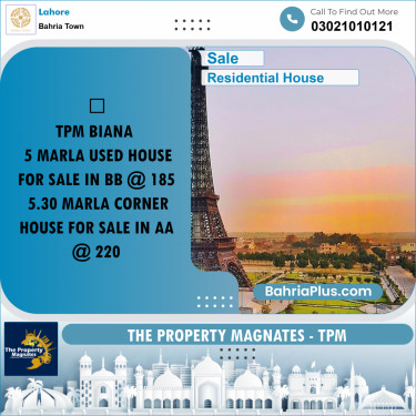 Residential House for Sale in Bahria Town, Lahore - (BP-243793)