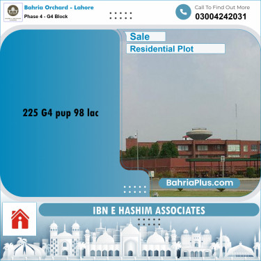 10 Marla Residential Plot for Sale in Phase 4 - G4 Block -  Bahria Orchard, Lahore - (BP-243808)