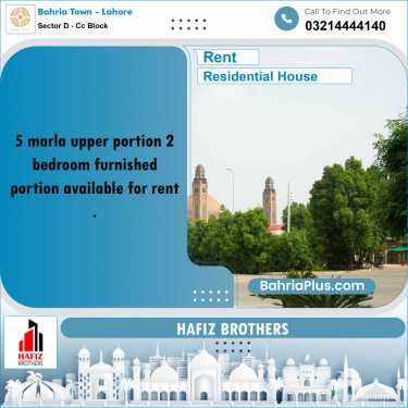 5 Marla Residential House for Rent in Sector D - CC Block -  Bahria Town, Lahore - (BP-243894)