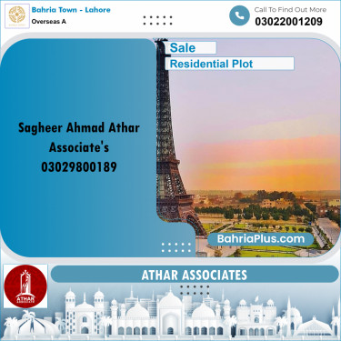 10 Marla Residential Plot for Sale in Overseas A -  Bahria Town, Lahore - (BP-244052)