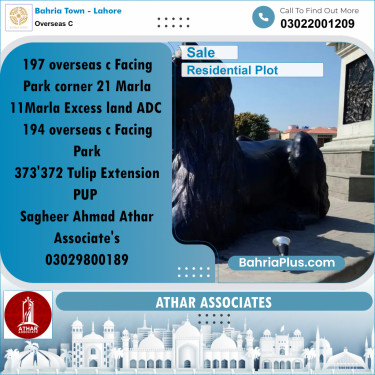 21 Marla Residential Plot for Sale in Overseas C -  Bahria Town, Lahore - (BP-244057)
