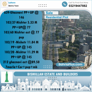 Residential Plot for Sale in Bahria Town, Lahore - (BP-244485)