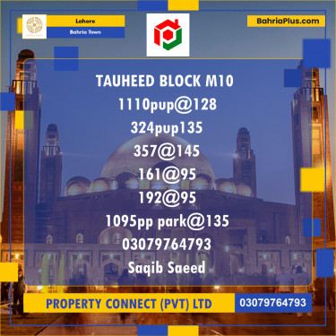Residential Plot for Sale in Bahria Town, Lahore - (BP-244493)
