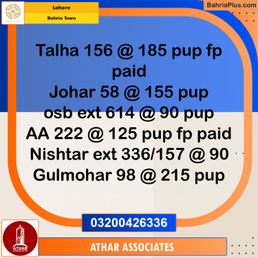 10 Marla Residential Plot for Sale in Bahria Town, Lahore - (BP-244634)