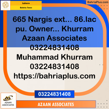 Residential Plot for Sale in Bahria Town, Lahore - (BP-244909)