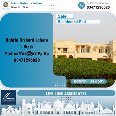 5 Marla Residential Plot for Sale in Phase 2 - L Block -  Bahria Orchard, Lahore - (BP-245146)