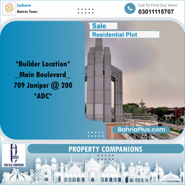 Residential Plot for Sale in Bahria Town, Lahore - (BP-245164)