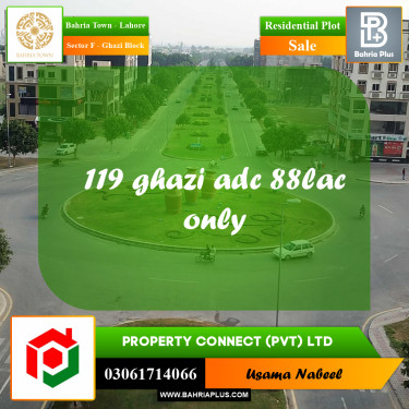 Residential Plot for Sale in Sector F - Ghazi Block -  Bahria Town, Lahore - (BP-245193)