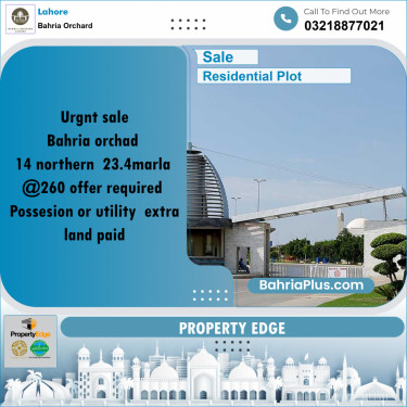 Residential Plot for Sale in Bahria Orchard, Lahore - (BP-245283)