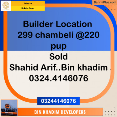 Residential Plot for Sale in Bahria Town, Lahore - (BP-245383)