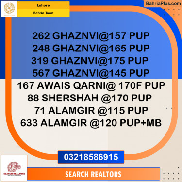 Residential Plot for Sale in Bahria Town, Lahore - (BP-245407)